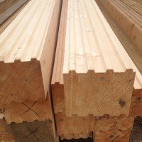 Профилированный брус из лиственницы 100x150x6000 мм Профилированный брус из лиственницы 100x150x6000 мм