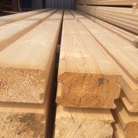 Профилированный брус из лиственницы 100x200x6000 мм Профилированный брус из лиственницы 100x200x6000 мм